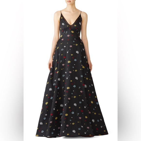 Monique Lhuillier Dresses & Skirts - Monique Lhuillier Floral A Line Ball Gown